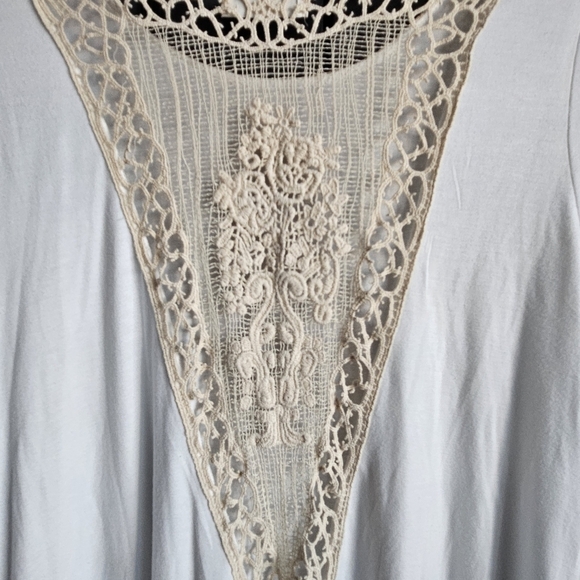 Altard State Women's Crochet Detail Boho Tunic Top Sz Med - Picture 4 of 5